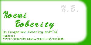 noemi boberity business card